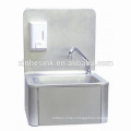 Knee Operated Commercial Hand Wash Sink, Stainless Steel Knee Operated Hand Sink Hand Wash Basin